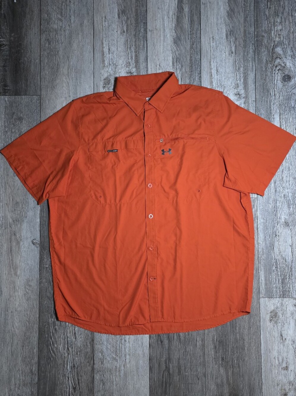 Under Armour Tide Chaser HeatGear Short Sleeve Vented Fishing Shirt Size 2XL '15